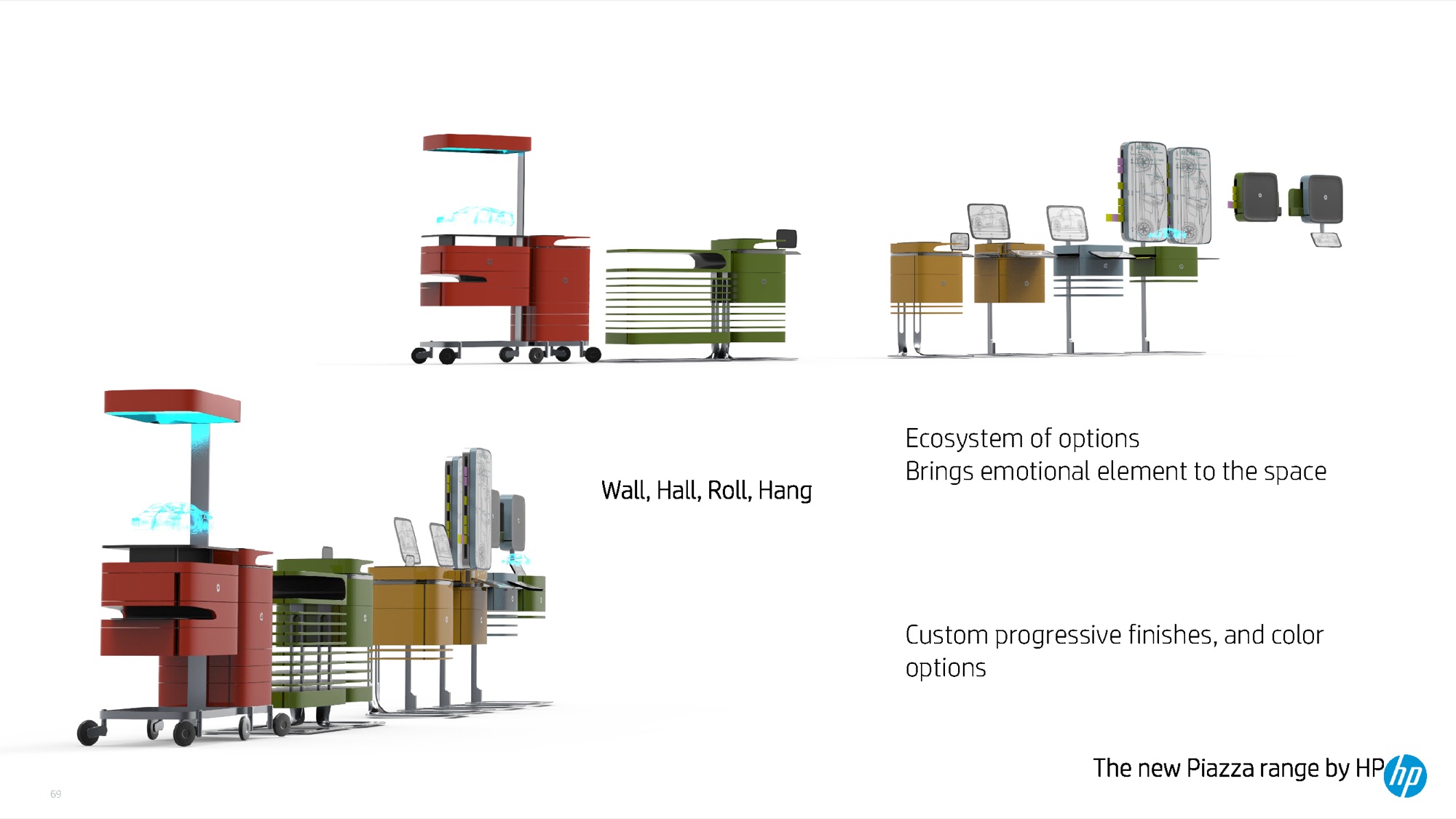 The Piazza range — ecosystem of mobile printer options