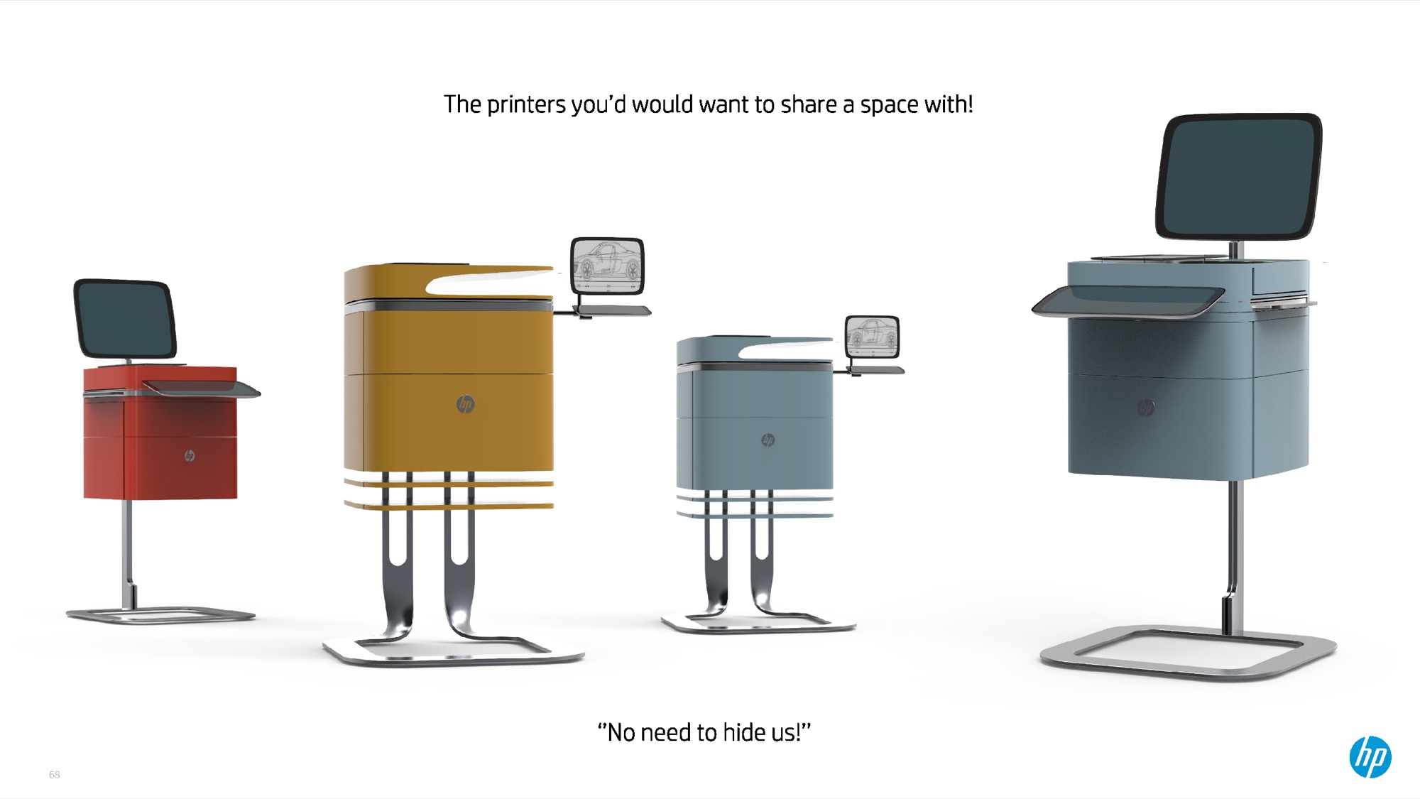 Wall-mount and floor printer concept